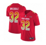 Men's Nike Baltimore Ravens #32 Eric Weddle Limited Red AFC 2019 Pro Bowl NFL Jersey
