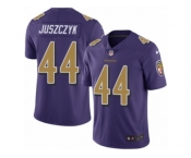 Men's Nike Baltimore Ravens #44 Kyle Juszczyk Limited Purple Rush NFL Jersey