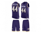 Men's Nike Baltimore Ravens #44 Kyle Juszczyk Limited Purple Tank Top Suit NFL Jersey