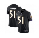 Men's Nike Baltimore Ravens #51 Kamalei Correa Vapor Untouchable Limited Black Alternate NFL Jersey