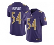 Men's Nike Baltimore Ravens #54 Tyus Bowser Limited Purple Rush NFL Jersey
