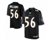 Men's Nike Baltimore Ravens #56 Tim Williams Limited Black Alternate NFL Jersey