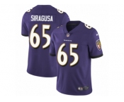 Men's Nike Baltimore Ravens #65 Nico Siragusa Purple Team Color Vapor Untouchable Limited Player NFL Jersey