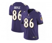 Men's Nike Baltimore Ravens #86 Nick Boyle Vapor Untouchable Limited Purple Team Color NFL Jersey