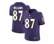 Men's Nike Baltimore Ravens #87 Maxx Williams Vapor Untouchable Limited Purple Team Color NFL Jersey