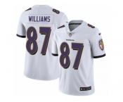 Men's Nike Baltimore Ravens #87 Maxx Williams Vapor Untouchable Limited White NFL Jersey