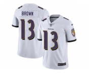 NIike Baltimore Ravens #13 John Brown White Men Stitched NFL Vapor Untouchable Limited Jersey