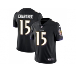 Nike Baltimore Ravens #15 Michael Crabtree Black Alternate Men Stitched NFL Vapor Untouchable Limited Jersey