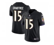 Nike Baltimore Ravens #15 Michael Crabtree Black Alternate Men Stitched NFL Vapor Untouchable Limited Jersey