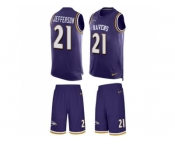 Nike Baltimore Ravens #21 Tony Jefferson Purple Team Color Men's Stitched NFL Limited Tank Top Suit Jersey