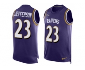 Nike Baltimore Ravens #23 Tony Jefferson Purple Team Color Men's Stitched NFL Limited Tank Top Jersey