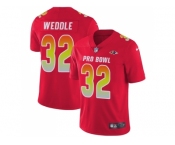 Nike Baltimore Ravens #32 Eric Weddle Red Men Stitched NFL Limited AFC 2018 Pro Bowl Jersey