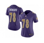 Women Nike Baltimore Ravens #78 Austin Howard Limited Purple Rush Vapor Untouchable NFL Jersey
