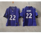 Women's Baltimore Ravens #22 Derrick Henry Black F.U.S.E. Vapor Football Jersey
