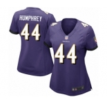 Women's Baltimore Ravens #44 Marlon Humphrey Game Purple Team Color Football Jersey