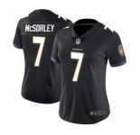 Women's Baltimore Ravens #7 Trace McSorley Black Alternate Vapor Untouchable Limited Player Football Jersey