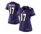 Women's Nike Baltimore Ravens #17 Mike Wallace Limited Purple Team Color NFL Jersey