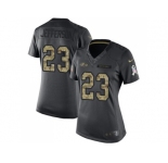 Women's Nike Baltimore Ravens #23 Tony Jefferson Black Stitched NFL Limited 2016 Salute to Service Jersey