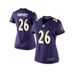 Women's Nike Baltimore Ravens #26 Marlon Humphrey Limited Purple Team Color NFL Jersey