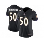 Women's Nike Baltimore Ravens #50 Albert McClellan Vapor Untouchable Limited Black Alternate NFL Jersey