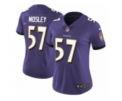 Women's Nike Baltimore Ravens #57 C.J. Mosley Vapor Untouchable Limited Purple Team Color NFL Jersey