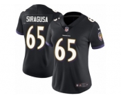 Women's Nike Baltimore Ravens #65 Nico Siragusa Black Alternate Vapor Untouchable Limited Player NFL Jersey