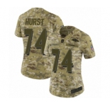 Women's Nike Baltimore Ravens #74 James Hurst Limited Camo 2018 Salute to Service NFL Jersey