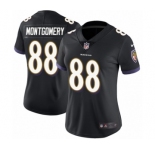 Women's Nike Baltimore Ravens #88 Ty Montgomery Black Alternate Vapor Untouchable Limited Player NFL Jersey