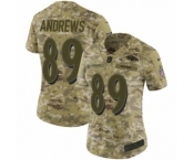 Women's Nike Baltimore Ravens #89 Mark Andrews Limited Camo 2018 Salute to Service NFL Jersey
