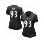 Women's Nike Baltimore Ravens #93 Lawrence Guy Limited Black Alternate NFL Jersey