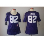 nike women nfl jerseys baltimore ravens #82 smith purple[breast cancer awareness]