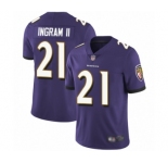 Youth Baltimore Ravens #21 Mark Ingram II Purple Team Color Vapor Untouchable Limited Player Football Jersey