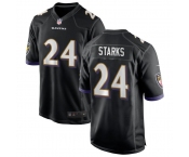 Youth Baltimore Ravens #24 Malaki Starks Nike Black Limited Jersey
