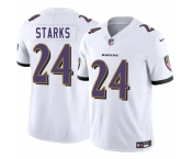 Youth Baltimore Ravens #24 Malaki Starks White 2025 Draft F.U.S.E Vapor Limited Football Jersey