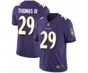 Youth Baltimore Ravens #29 Earl Thomas III Purple Team Color Vapor Untouchable Limited Player Football Jersey
