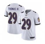 Youth Baltimore Ravens #29 Earl Thomas III White Vapor Untouchable Limited Player Football Jersey