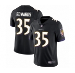 Youth Baltimore Ravens #35 Gus Edwards Black Alternate Vapor Untouchable Limited Player Football Jersey