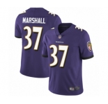 Youth Baltimore Ravens #37 Iman Marshall Purple Team Color Vapor Untouchable Limited Player Football Jersey