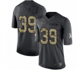 Youth Baltimore Ravens #39 Tyler Ervin Limited Black 2016 Salute to Service Football Jersey