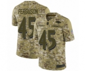 Youth Baltimore Ravens #45 Jaylon Ferguson Limited Camo 2018 Salute to Service Football Jersey