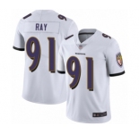 Youth Baltimore Ravens #91 Shane Ray White Vapor Untouchable Limited Player Football Jersey