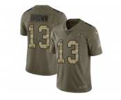 Youth Nike Baltimore Ravens #13 John Brown Olive Camo Stitched NFL Limited 2017 Salute to Service Jersey