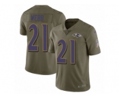 Youth Nike Baltimore Ravens #21 Lardarius Webb Limited Olive 2017 Salute to Service NFL Jersey