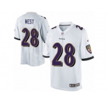 Youth Nike Baltimore Ravens #28 Terrance West Limited White NFL Jersey