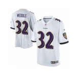 Youth Nike Baltimore Ravens #32 Eric Weddle Limited White NFL Jersey