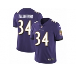 Youth Nike Baltimore Ravens #34 Lorenzo Taliaferro Vapor Untouchable Limited Purple Team Color NFL Jersey