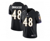 Youth Nike Baltimore Ravens #48 Patrick Onwuasor Black Alternate Vapor Untouchable Limited Player NFL Jersey