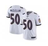 Youth Nike Baltimore Ravens #50 Albert McClellan Vapor Untouchable Limited White NFL Jersey