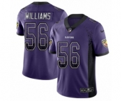 Youth Nike Baltimore Ravens #56 Tim Williams Limited Purple Rush Drift Fashion NFL Jersey