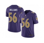 Youth Nike Baltimore Ravens #56 Tim Williams Limited Purple Rush NFL Jersey